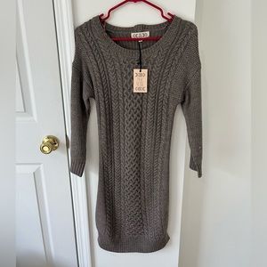 Pink Rose sweater dress